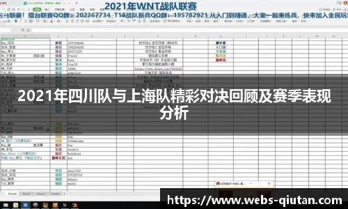 2021年四川队与上海队精彩对决回顾及赛季表现分析