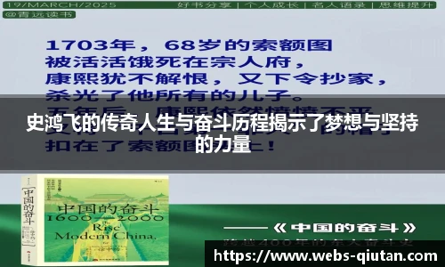 史鸿飞的传奇人生与奋斗历程揭示了梦想与坚持的力量
